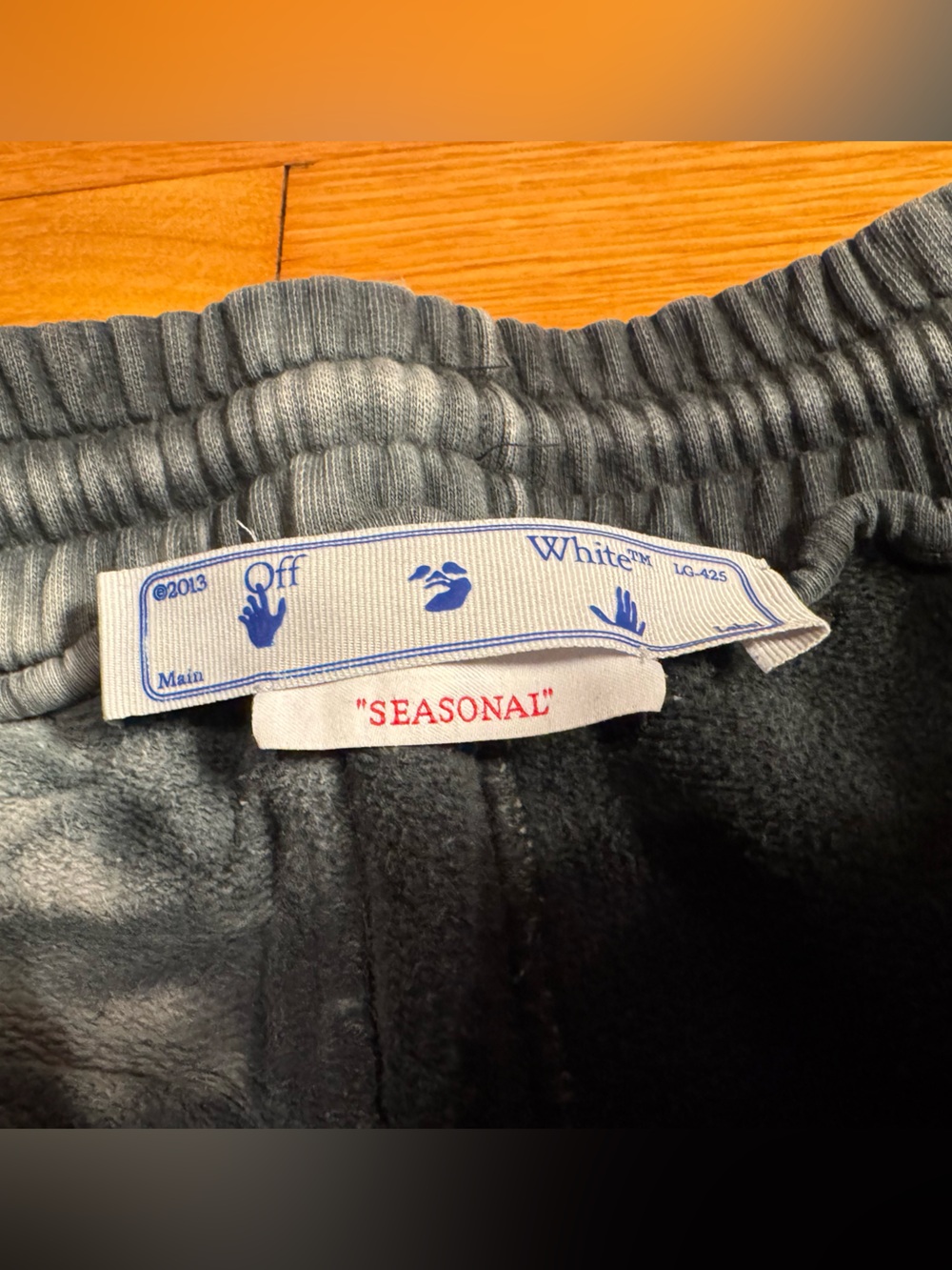 Off-White Tie Dye Bleach Wash Sweatpants *read description - Picture 5 of 16